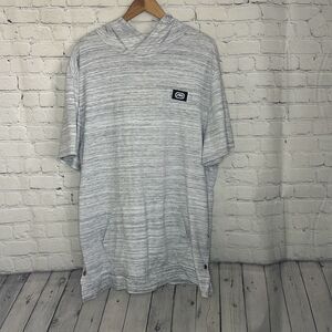 Ecko Unltd. Short Sleeve Hoodie T-shirt Men's S White Gray Heather size xxl